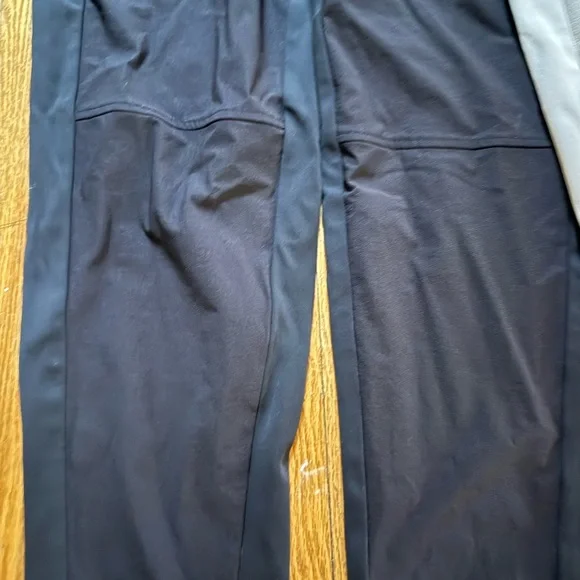Athleta Black and Tan Track Pants with Elastic Waistbands - Picture 6 of 6